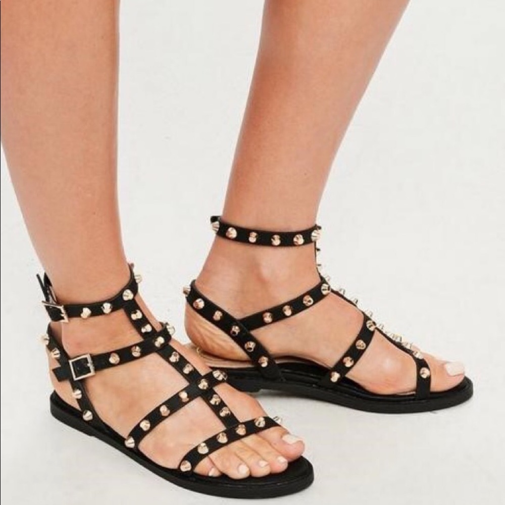 Gladiator studded sandals